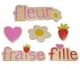 Motifs en bois Fraise (Lot de 6)