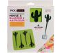 Moule à glaçons avec 4 agitateurs cactus (Lot de 3) - PICK & DRINK