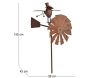 Moulin de jardin en fer Prof Birdy - LEG-0136