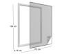 Moustiquaire fenêtre anthracite 28g/m² bande auto-agrippante 9,5 mm - 6
