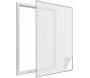 Moustiquaire fenêtre blanc 28g/m² bande auto-agrippante 9,5 mm