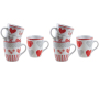 Mug en grès coeur rouge