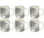 Mug en porcelaine Cottage 35 cl (Lot de 6)