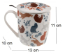 Mug en porcelaine imprimé avec filtre Léo - AMA-4934