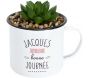 Mugs avec plantes artificielles Jacques a dit (Lot de 4) - 7