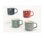 Mugs en porcelaine Just the best (Lot de 4) - AMA-3941
