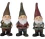 Nain de jardin assortis en résine (Lot de 3)