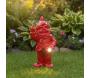 Nain de jardin en résine F*ck avec éclairage solaire 16 x 12 x 31 cm - STOOBZ