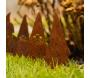 Nains de jardin en métal rouillé sur pic (Lot de 4) - 7