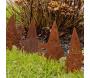 Nains de jardin en métal rouillé sur pic (Lot de 4) - 8
