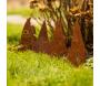 Nains de jardin en métal rouillé sur pic (Lot de 4) - ESSCHERT DESIGN