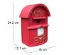 Nichoir boite à lettres britannique rouge - VID-0101