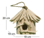 Nichoir carré en bois d'albésia à suspendre - ARL-0102