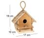 Nichoir maisonnette en bois Loboc - AUB-4915