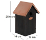 Nichoir à oiseaux en pin et cuivre - ESS-1710