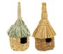 Nichoir en paille et bambou.