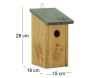 Nichoir en pin - AUB-5037
