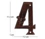 Numéro de maison en fonte - 5