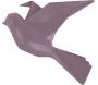 Oiseau fixation murale en résine violet mat origami