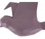 Oiseau fixation murale en résine violet mat origami - PT