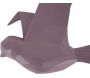 Oiseau fixation murale en résine violet mat origami - PT