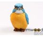 Oiseau martin pêcheur en résine 12.5 x 6 x 10 cm - Farmwood animals