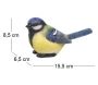 Oiseau mésange charbonnière en résine - IMH-0167