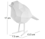Oiseau en résine mat origami 17cm - PRE-0226