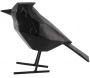Oiseau en résine noir effet marbre Origami - PT
