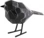 Oiseau en résine noir effet marbre Origami