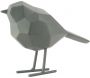 Oiseau en résine mat origami 17cm