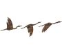 Oiseaux décoratifs en métal Rusty Birds (Lot de 3)