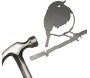 Oiseaux à planter mini rouge -gorge en acier corten (Lot de 3) - 5