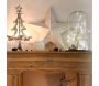 Ours déco en résine blanche origami - 9,90