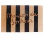 Paillason en fibres de coco 60 x 40 cm Stripe