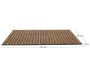 Paillasson en caoutchouc et coco 76 x 45,5 cm - 8,34