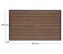 Paillasson en caoutchouc et coco 76 x 45,5 cm - 8,62