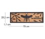 Paillasson en caoutchouc et fibres de coco Abeille - ESS-1759