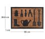 Paillasson coco et caoutchouc 60 x 40 cm - ESS-1095