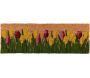Paillasson en fibre de coco 75 x 25 cm Tulipes