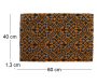 Paillasson en fibres de coco Arabesques 60 x 40 cm modèle aléatoire - SIF-0506