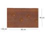 Paillasson en fibres de coco 60 x 40 cm Paw (Lot de 2) - 5