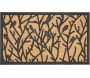 Paillasson en fibres de coco et caoutchouc avec motifs 75 x 45 cm