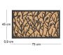 Paillasson en fibres de coco et caoutchouc avec motifs 75 x 45 cm - ESS-1513