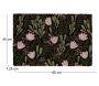 Paillasson en fibres de coco floral noir - BEST FOR BOOTS