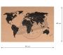 Panneau carte du monde en liège - 6