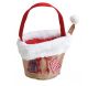 Panier de Noël en jute