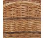 Panier à bûches en osier buff - 6