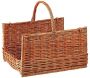 Panier à bûches en osier buff