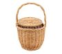 Panier à couvercle pivotant en osier clair - 6
